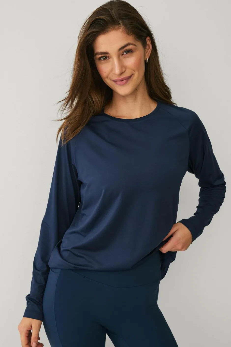 Discount STUDIO Træningstop Loose Top Core LS Dame Træningstøj|Træningstøj