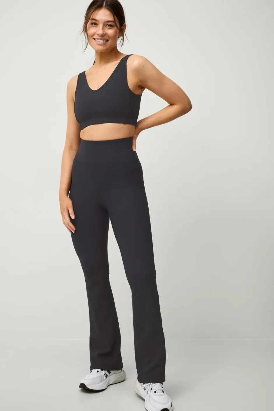 Discount STUDIO Træningstights Flare Structure Tights Dame Træningstøj|Træningstøj