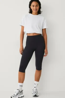 Discount STUDIO Træningstights Capri Tights Flat Front Core Dame Træningstøj|Træningstøj