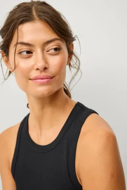 New STUDIO Yoga-tank top Tank Top Soft Rib Dame Træningstøj|Træningstøj