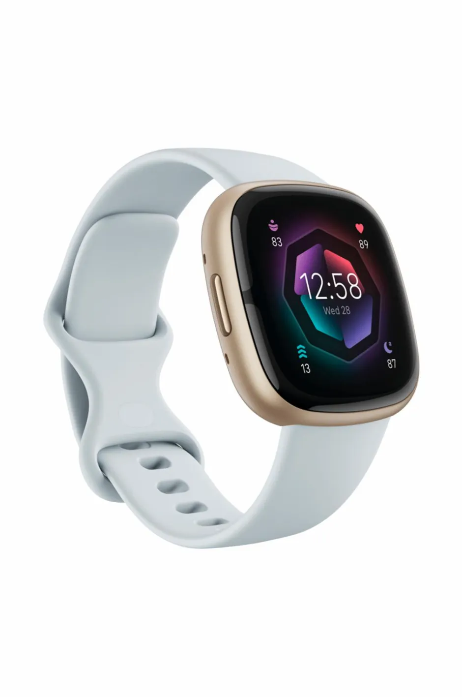 Fitbit Sense 2, Blue Mist/Soft Gold^Dame Ure|Ure