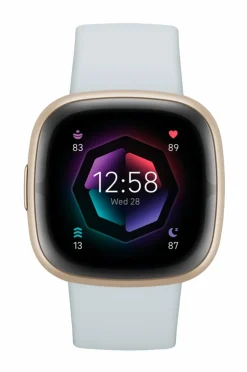 Fitbit Sense 2, Blue Mist/Soft Gold^Dame Ure|Ure