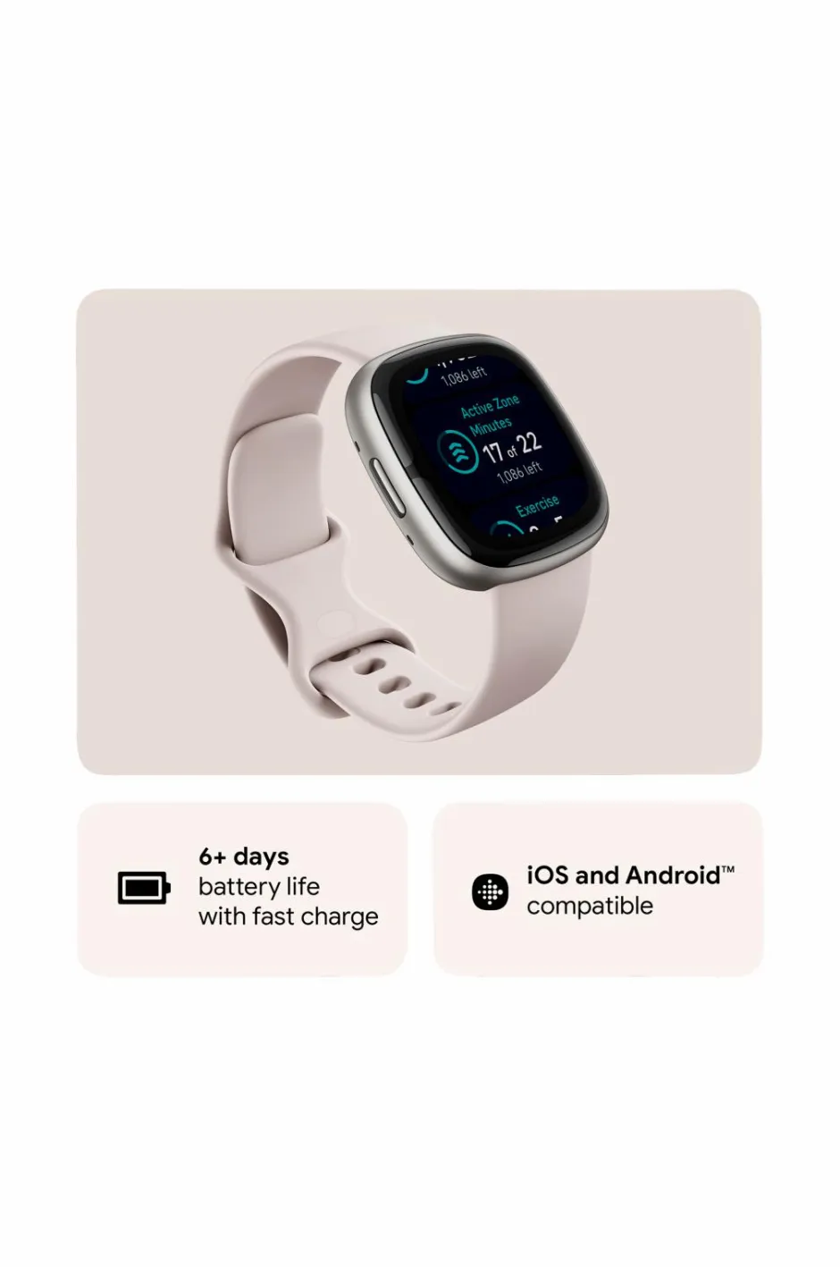 Discount Sense 2, Lunar White/Platinum Dame Ure|Ure