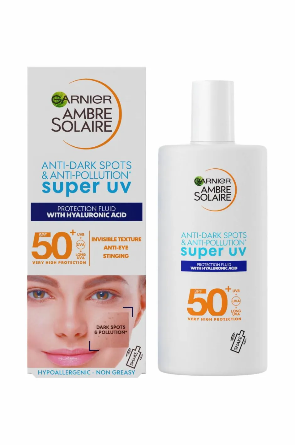 Garnier Ambre Solaire Sensitive Advanced Super UV Fluid 40 ml^ Solbeskyttelse