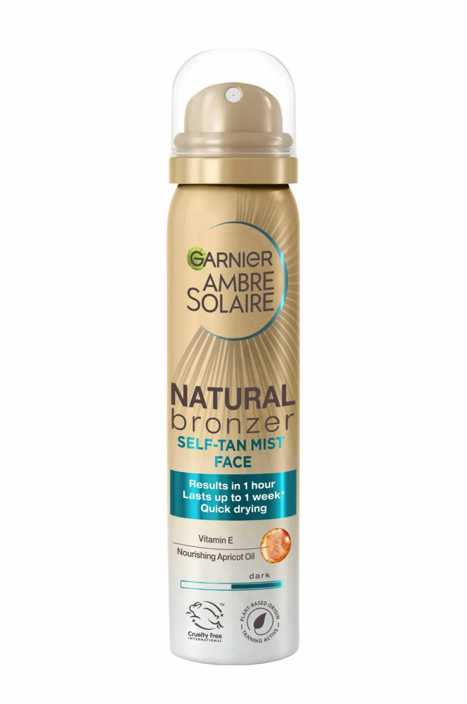 Outlet Ambre Solaire Natural Bronzer Self Tan Mist Face 75 ml Solbeskyttelse