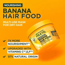 Garnier Fructis Hair Food Banana Hair Mask For Dry Hair 400 Ml^ Hårpleje