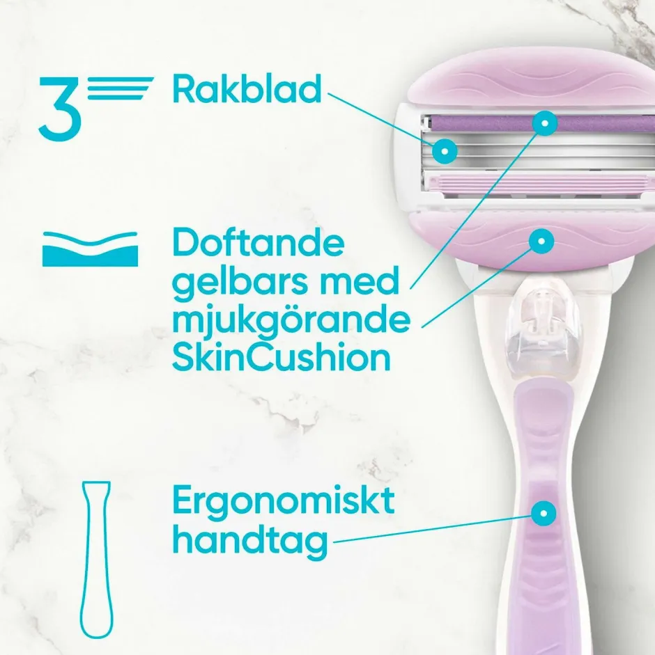 Barberblad Comfortglide Breeze 8-pak Hårfjerning