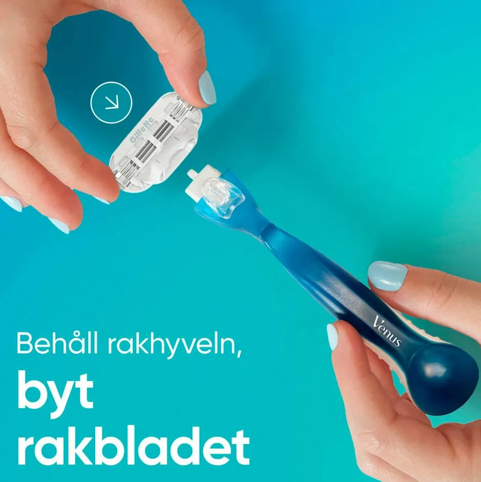 Gillette Barberblad Smooth + 2 barberblade^ Hårfjerning