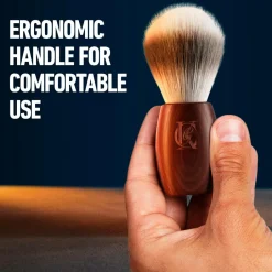 Gillette Barberkost med træhåndtag^ Barbering|Barbering