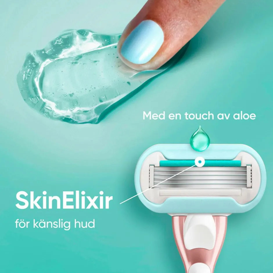Gillette Udjævningsplan Pro Smooth Sensitive + 1 barberblad^ Hårfjerning