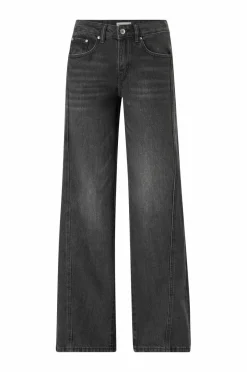 Gina Tricot Jeans Low Wide Front Seam^Dame Jeans