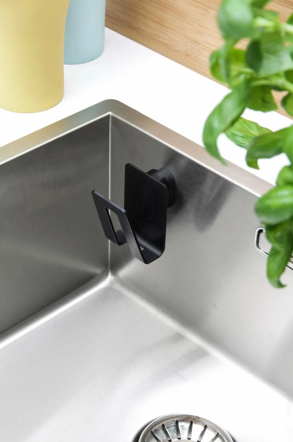 HAPPY SiNKS Holder til køkkensvamp^ Opvask & Rengøring