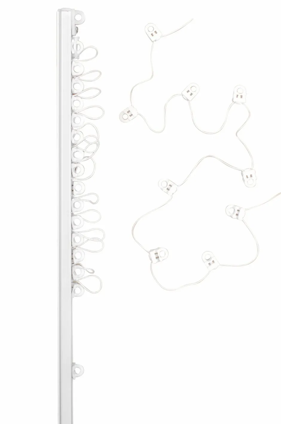 Hasta Gardinskinne U Wave 250 cm^ Gardintilbehør