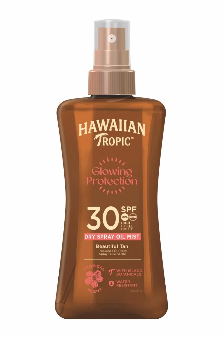 Hawaiian Tropic Glowing Protection Dry Spray Oil Mist SPF30 200 ml^ Solbeskyttelse