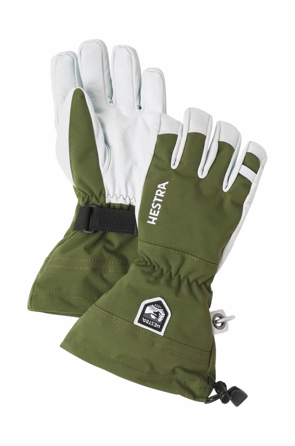 Hestra Skihandsker Army Leather Heli Ski 5 finger^Dame Handsker &- Vanter|Accessories