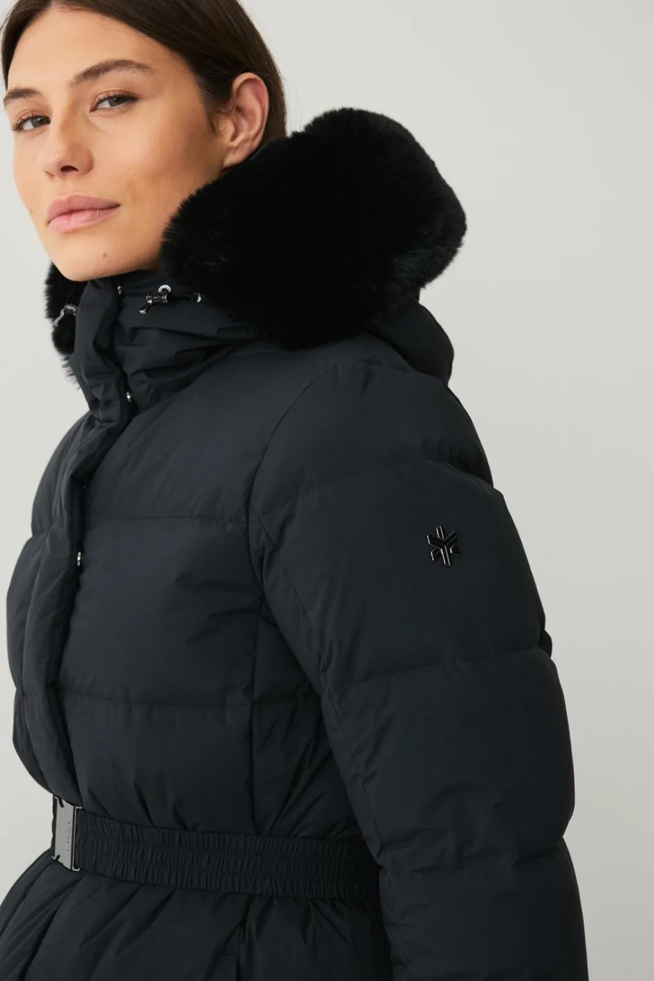 Áhkká Dunfrakke Gold Long Down Coat Matte^Dame Jakker & Frakker