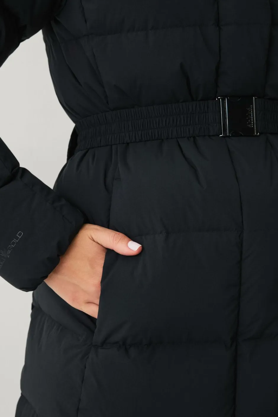 Áhkká Dunfrakke Gold Long Down Coat Matte^Dame Jakker & Frakker