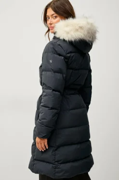 Áhkká Dunfrakke Gold Mid Down Coat Matte^Dame Overtøj|Overtøj