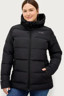 Clearance Dunjakke Down Jacket w Hood Dame Overtøj|Overtøj