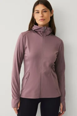 Áhkká Hættetrøje Power Fleece FZ Hoodie^Dame Træningstøj|Træningstøj