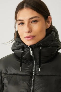 Online Jakke Gold Warm Jacket Shiny Dame Overtøj|Overtøj