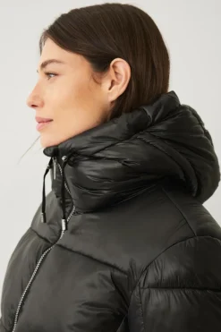 Online Jakke Gold Warm Jacket Shiny Dame Overtøj|Overtøj
