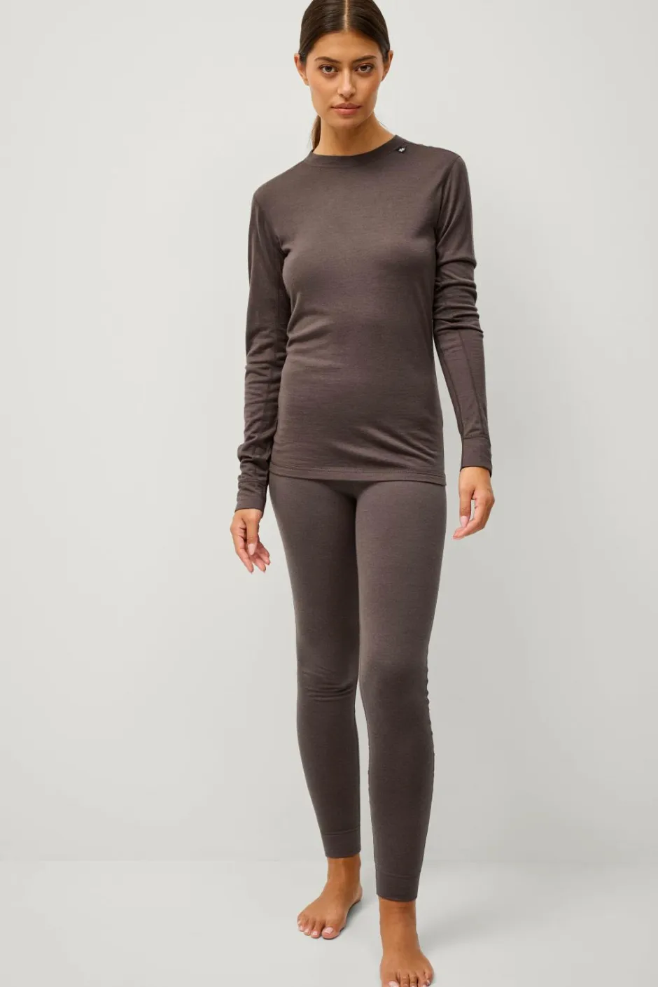 Áhkká Langærmet undertrøje Merino Wool LS Tee W^Dame Skiundertøj|Skiundertøj