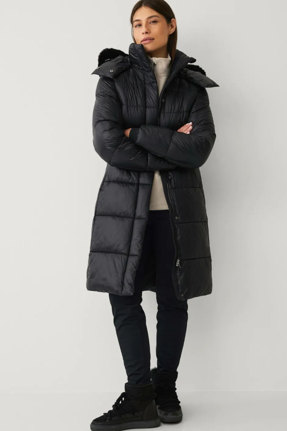 Áhkká Parka Gold Shiny Parka w Detachable Hood^Dame Overtøj|Overtøj