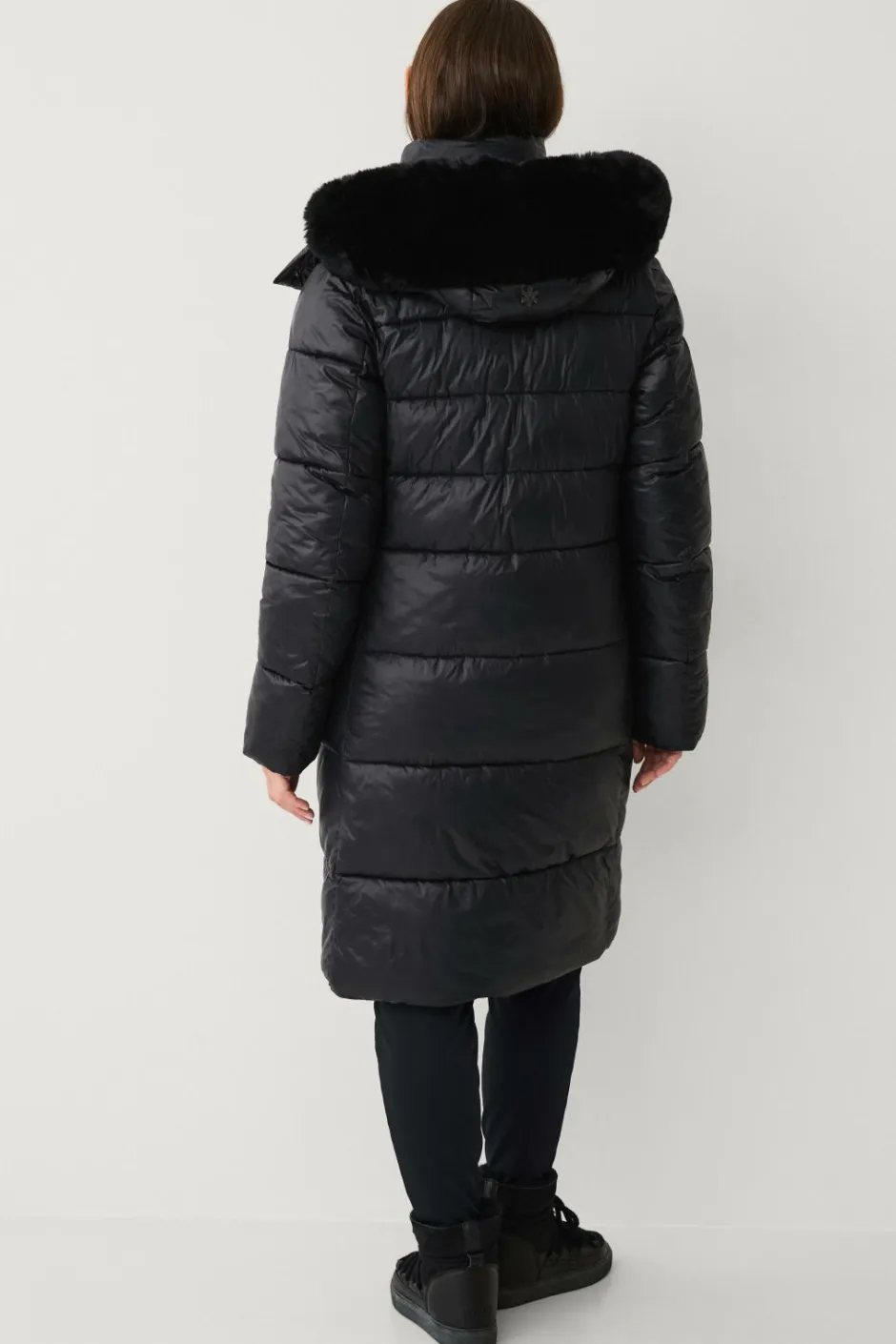 Áhkká Parka Gold Shiny Parka w Detachable Hood^Dame Overtøj|Overtøj