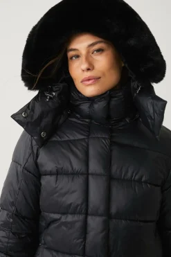 Áhkká Parka Gold Shiny Parka w Detachable Hood^Dame Overtøj|Overtøj