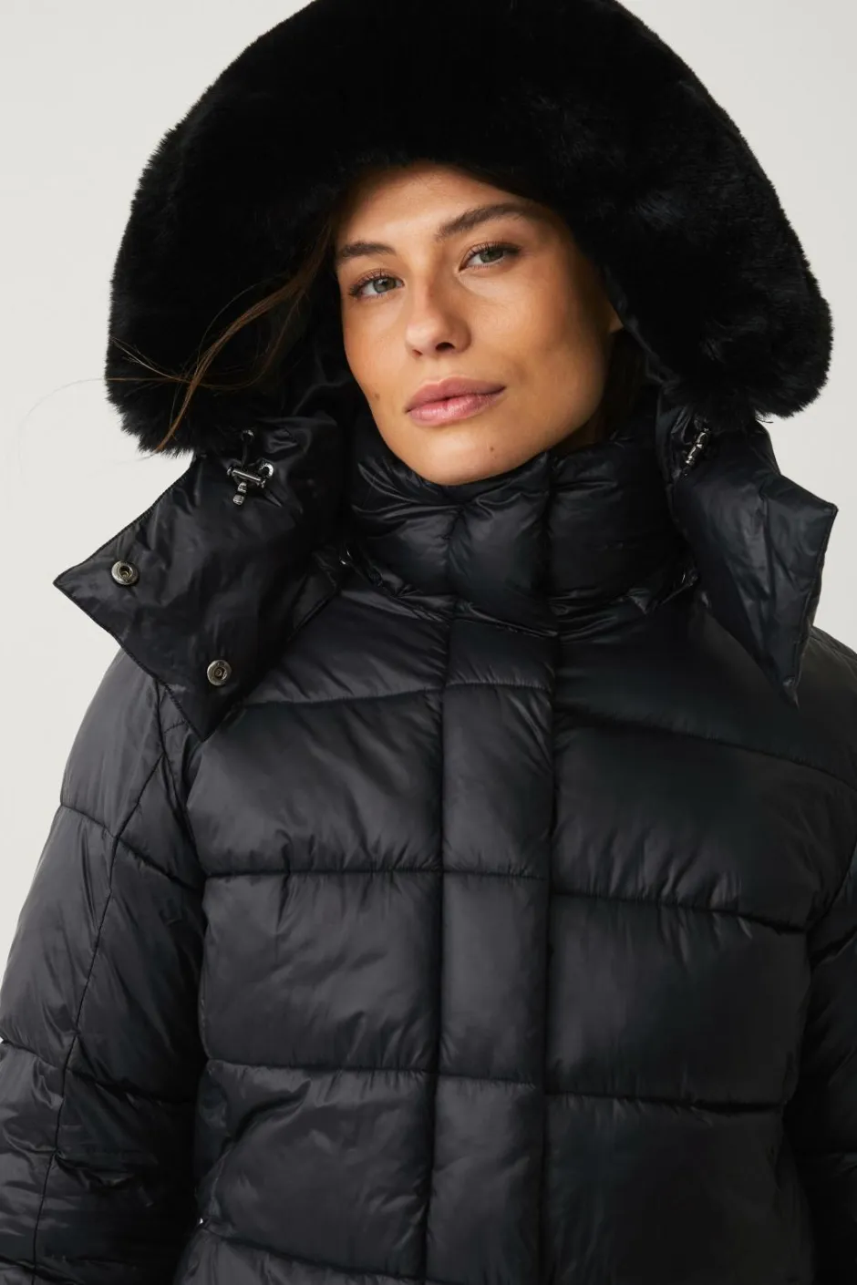 Áhkká Parka Gold Shiny Parka w Detachable Hood^Dame Overtøj|Overtøj
