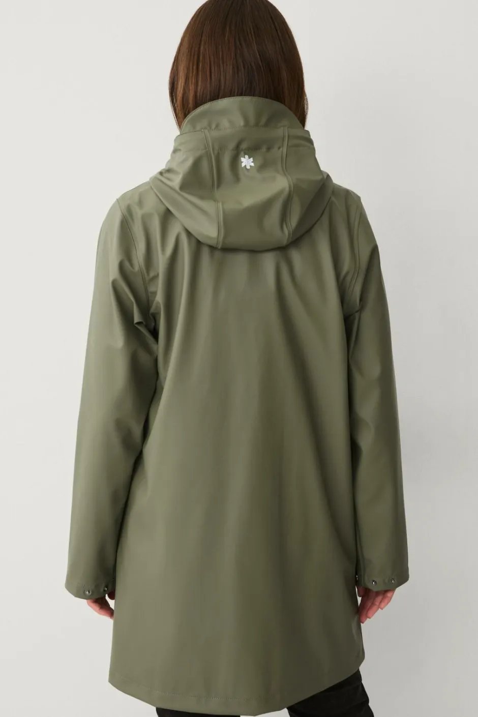 Hot Regnjakke PU Parka W Dame Regntøj