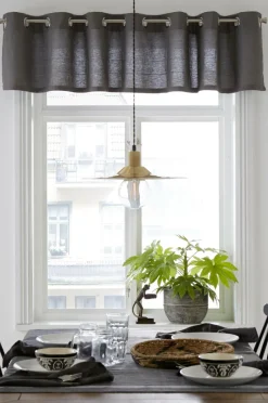 &Home Kappe med sejlringe^ Julegardiner|Gardinkapper