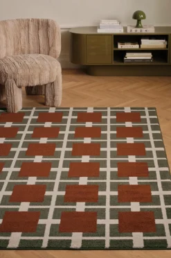 Clearance Tæppe Real Check Jute- & Sisaltæpper