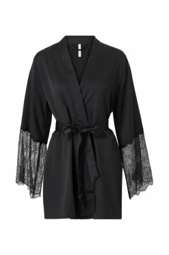 New Kimono Satin Lace Dame Nattøj