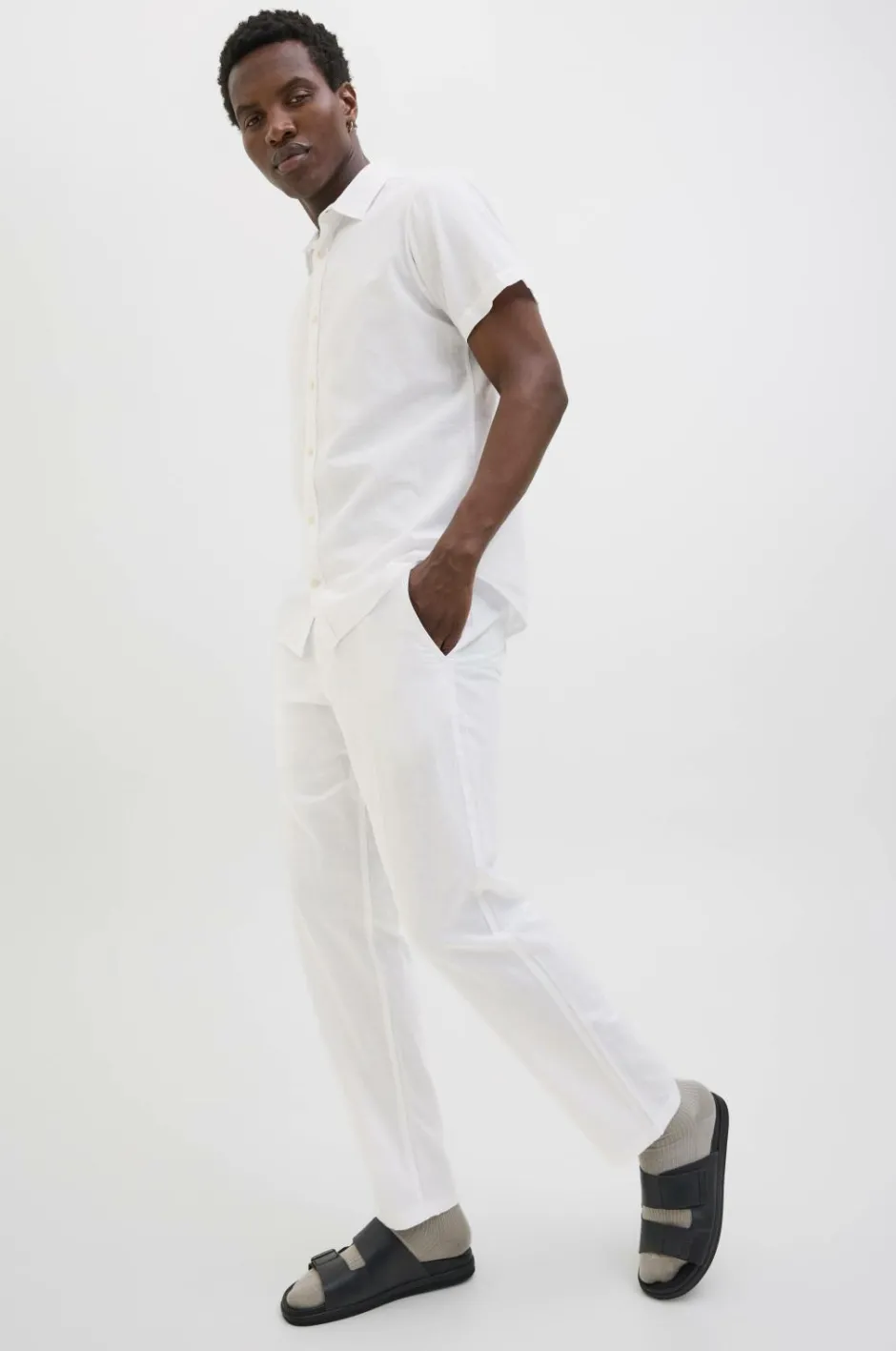 Jack & Jones Bukser jpstKane jjSummer Linen Blend Jogger^ Bukser