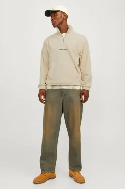 Jack & Jones Fleecetrøje jorVesterbro Fleece Quarter Zip^ Overtøj|Overtøj