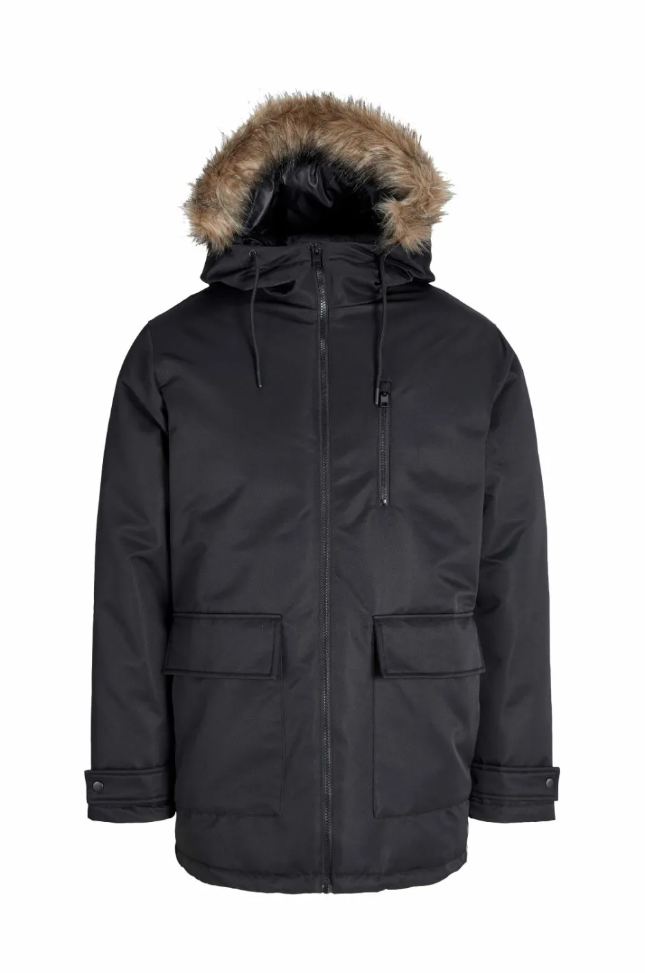 Hot Parka jjCharlie Detachable Faux Fur Jakker & Frakker