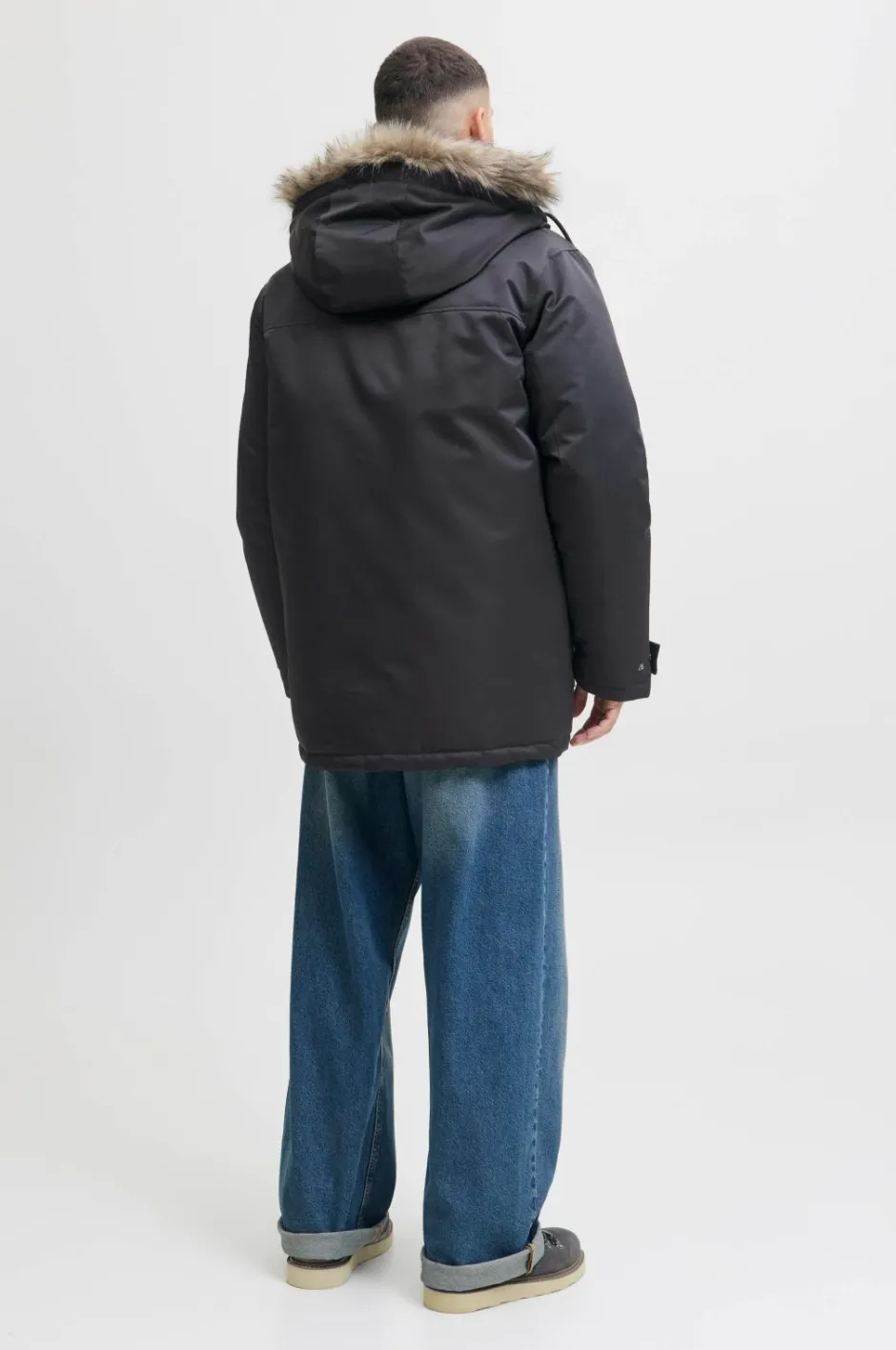 Hot Parka jjCharlie Detachable Faux Fur Jakker & Frakker