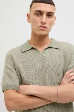 Outlet Poloshirt jprcCeaston Knit Split Neck SS SN Poloshirts