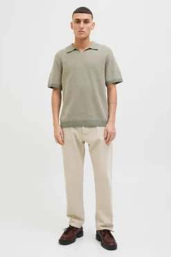 Outlet Poloshirt jprcCeaston Knit Split Neck SS SN Poloshirts