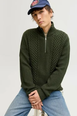 Clearance Pullover jjPaul Knit Half Zip Trøjer