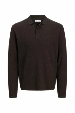 New Pullover jjeGeorge Knit Polo LS SN Poloshirts