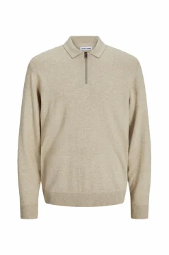 Best Trøje jjeEmil Knit Polo Half Zip LS Noos Trøjer