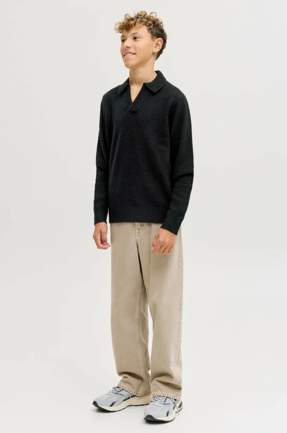 Outlet Junior Pullover jjoho Ollie Knit Split Neck Jnr Børn Trøjer & Cardigans