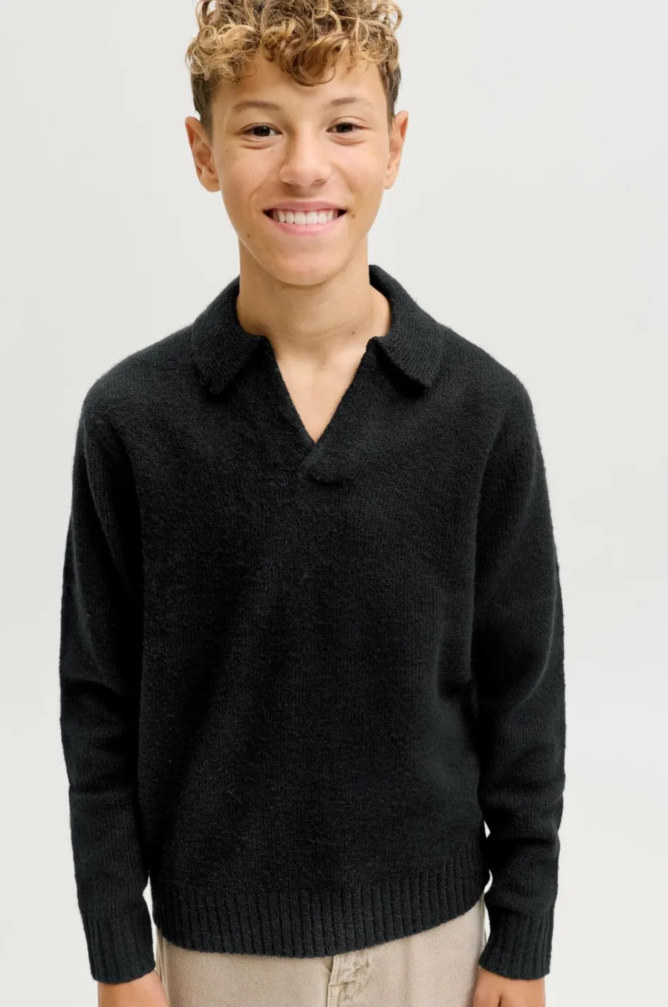 Outlet Junior Pullover jjoho Ollie Knit Split Neck Jnr Børn Trøjer & Cardigans