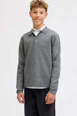 Jack & Jones Junior Pullover jprBlabradfort Knit Polo LN Jnr^Børn Trøjer & Cardigans