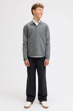 Jack & Jones Junior Pullover jprBlabradfort Knit Polo LN Jnr^Børn Trøjer & Cardigans
