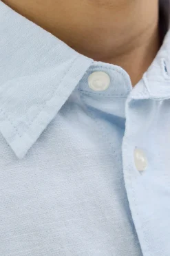 Clearance Junior Skjorte jjBreeze Linen Blend Shirt SS SN Jnr Børn Skjorter