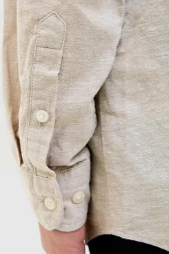 Sale Junior Skjorte jjeBreeze Linen Blend Shirt LS SN J Børn Skjorter